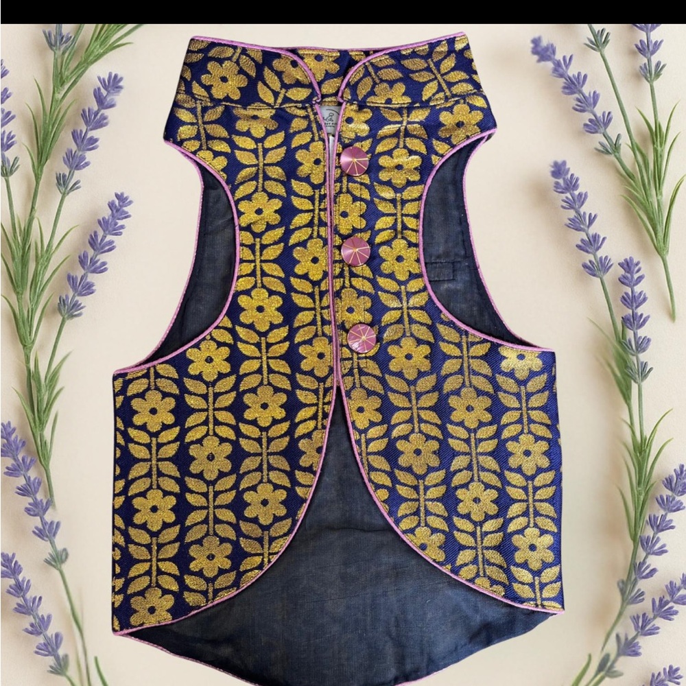 Dog sherwani, formal vest, pet wedding outfit